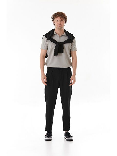 Fullamoda Beli Lastikli Bağlamalı Regular Fit Erkek Pantolon - S000380515-19351