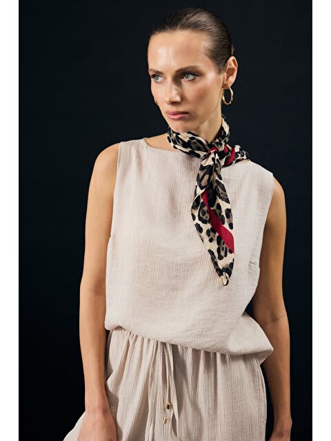 SATEEN Glow Bluz - Bej