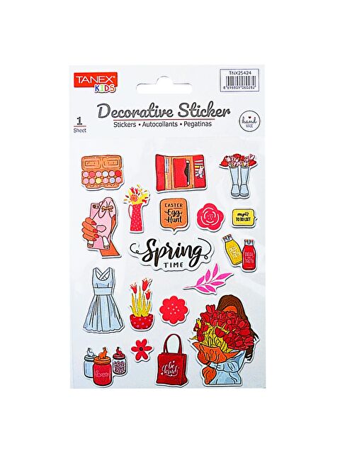 Tanex Kids Sticker Puffy Bahar Serisi 18 Parça (25424) - S000361182-23173