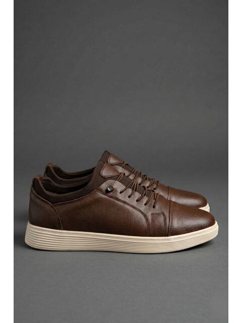 Muggo JUNO Hakiki Deri Bağcıklı Erkek Günlük Spor Ayakkabı