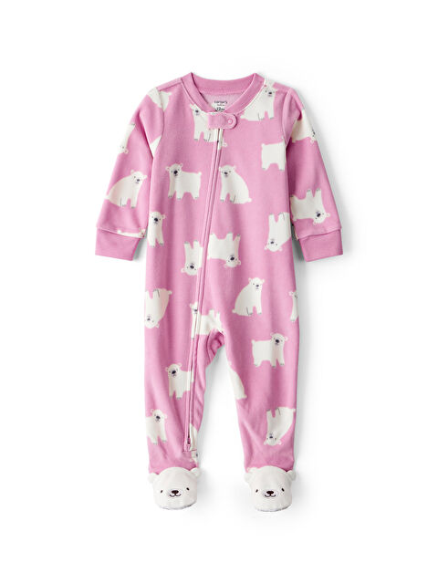 Carter's Kız Bebek Kırmızı Polar Tulum - S000486166-20045