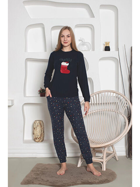 Myhanne Desenli Kadın Pijama Takımı 2105 - S000457736-19351