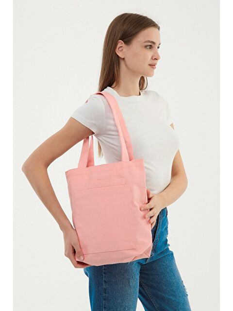 Bagg 2 Cepli Pembe Gabardin Çanta - S000370189-20024