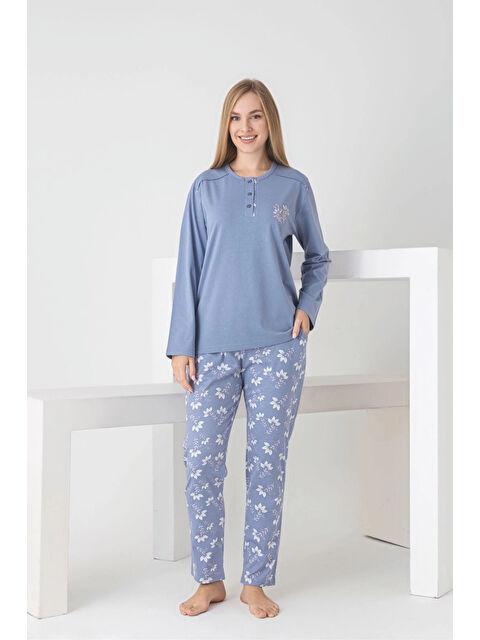 Myhanne Desenli Kadın Pijama Takımı 3101 - S000457662-17878