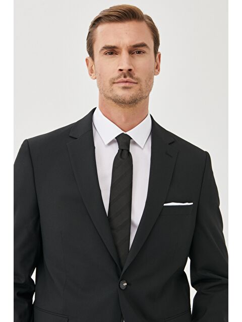 Altınyıldız Classics Erkek Siyah Regular Fit 4 Drop Takım Elbise