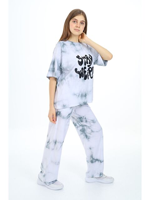 angelos Kız Çocuk Batik Baskılı Alt-Üst Takım 12152 - S000334776-29666