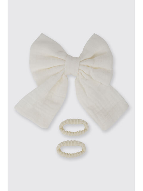 Panço Kız Çocuk Ekru Toka Seti - S000525948-19965