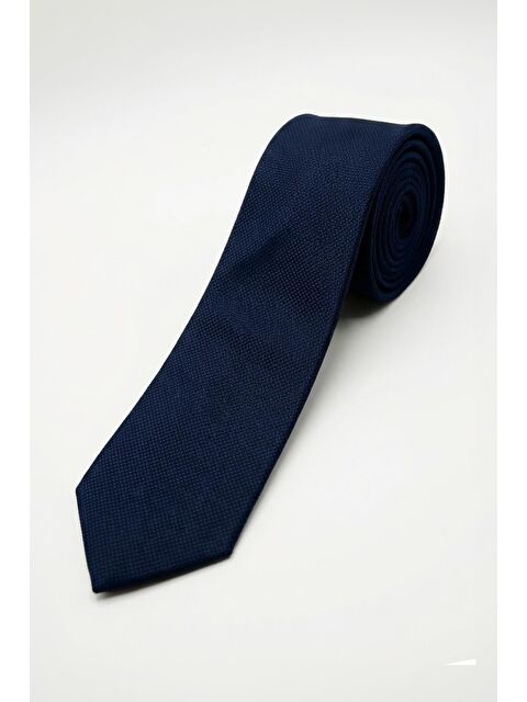 Sabri Özel Lacivert Kravat Ve Kum Desenli Mendil - S000525959-21164