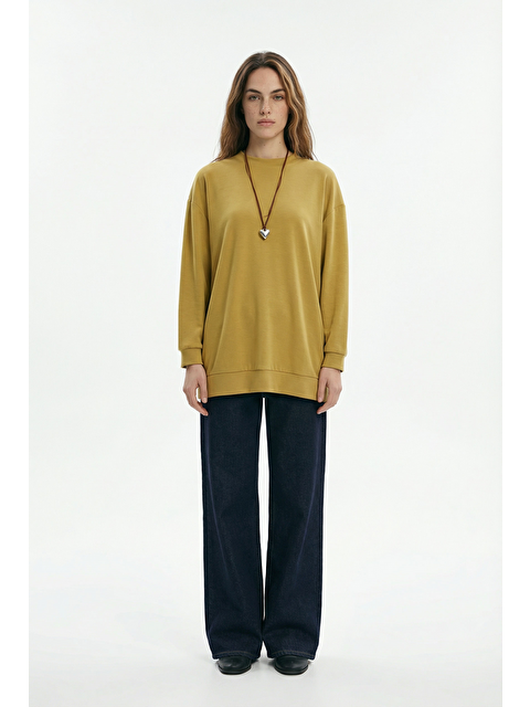 ALLDAY Soft Yeşil-Yumuşak Dokulu Sweatshirt - S000525962-18194