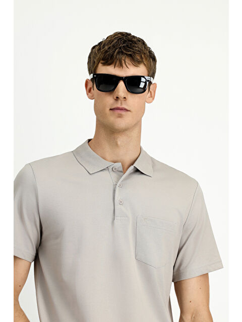 Kiğılı Regular Fit Pamuklu Nakışlı Cepli Polo Yaka Tişört - S000405047-20600
