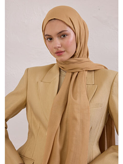 Fresh Scarfs SOFT VİSKON ŞAL LATTE - S000414328-19933