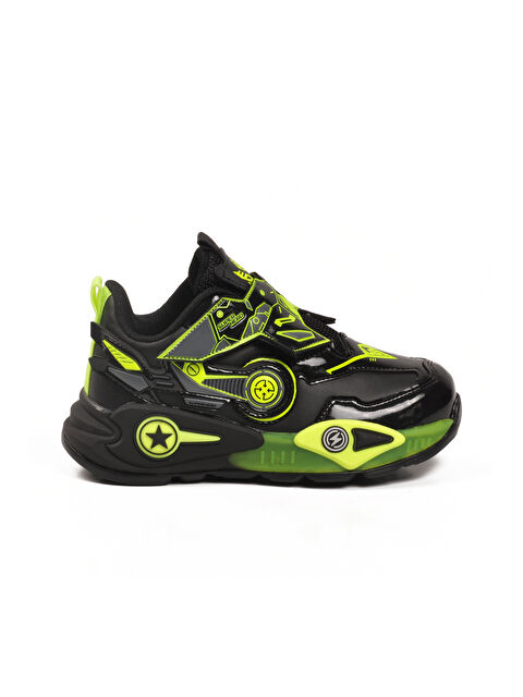 Pepino Siyah Sarı Cırtlı Erkek Çocuk Spor Ayakkabı 2044 P - S000435096-37446