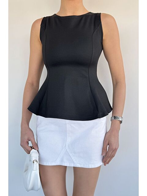 Gülseli Kadın Bisiklet Yaka Volan Bluz