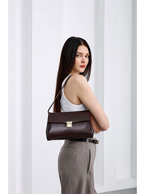 Shulebags Lauren City Baget Çanta Kahve - S000487858-19413