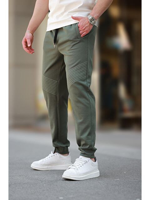 Madmext Haki Manşetli Erkek Eşofman Altı E6570 - S000428101-18547