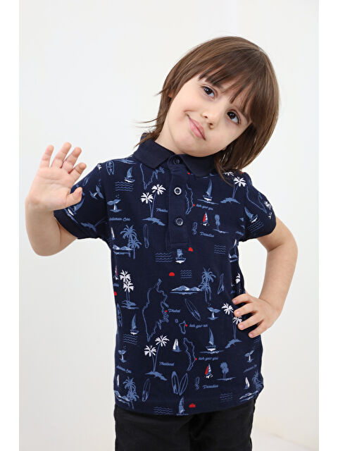 Toontoykids Erkek Çocuk Komple Desenli Tişört - S000417843-21164