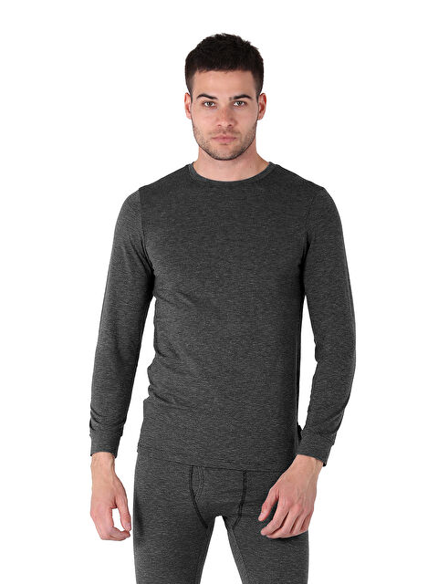 THERMOFORM Heavy Unisex Uzunkol Termal Fanila ANTRASiT - S000532201-5262