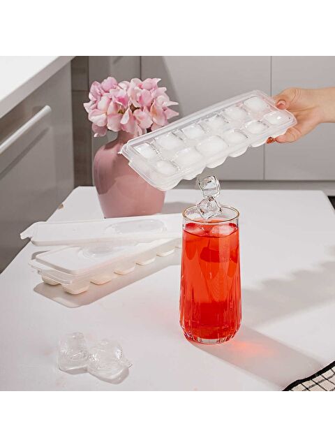 Porsima Org-160 12 Hazneli Silikon Tabanlı Buzluk Buz Kalıbı Beyaz - S000498012-20063