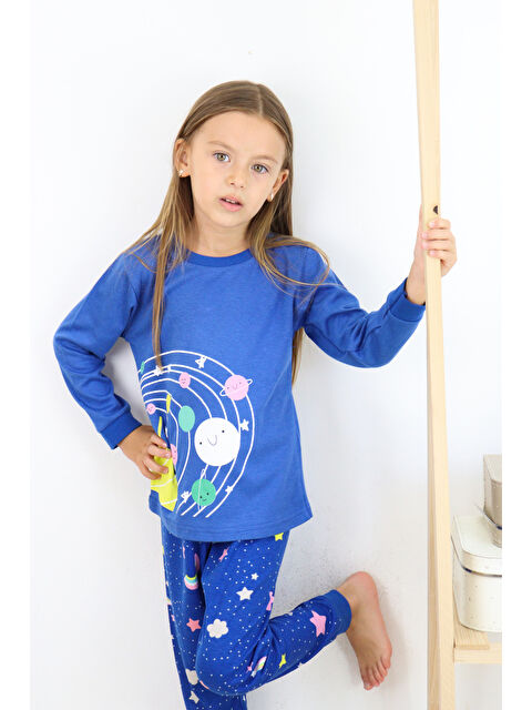 Harika Kids Kız-erkek (UNİSEX) Çocuk Interlok Kumaş Orta Kalınlıkta Pamuklu Pijama Takımı - S000147644-21164