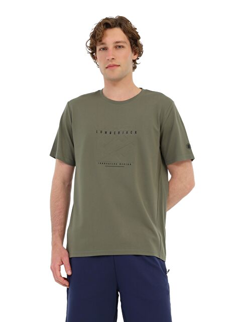 Lumberjack Haki Erkek Kısa Kol T-Shirt