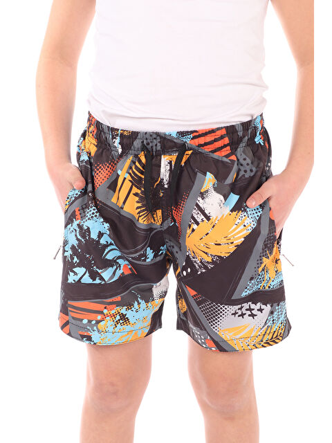 Toontoykids Erkek Çocuk Baskılı Deniz Şort