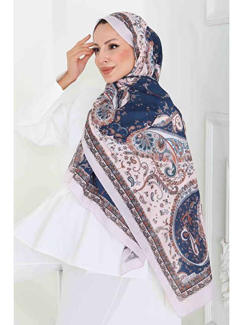 Tofisa Ethnic Grace Serisi Pamuk Şal Krem - 27855-KREM - S000463374-19966