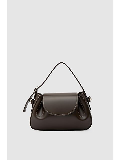 Shulebags Lover Oval Çapraz Çanta Kahve - S000494627-19413