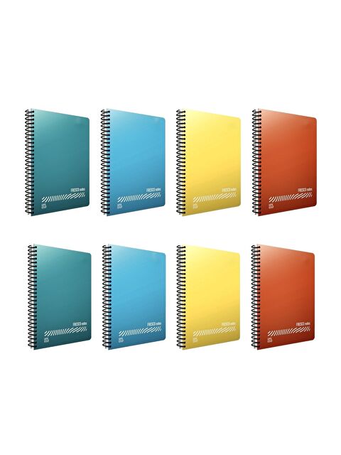 Gıpta Fresco A4 96 Yaprak Plastik Kapak Spiralli Defter 5 Kareli + 3 Çizgili - S000228820-27074