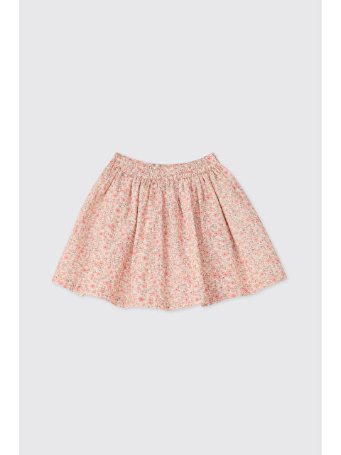 Panço Kız Çocuk Ekru Etek