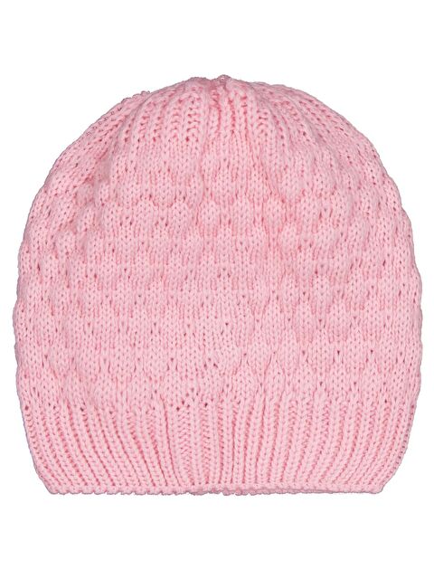 Civil Baby Çift Ponponlu Bebek Uni Basic Bere - Pembe Standart - S000508977-20024