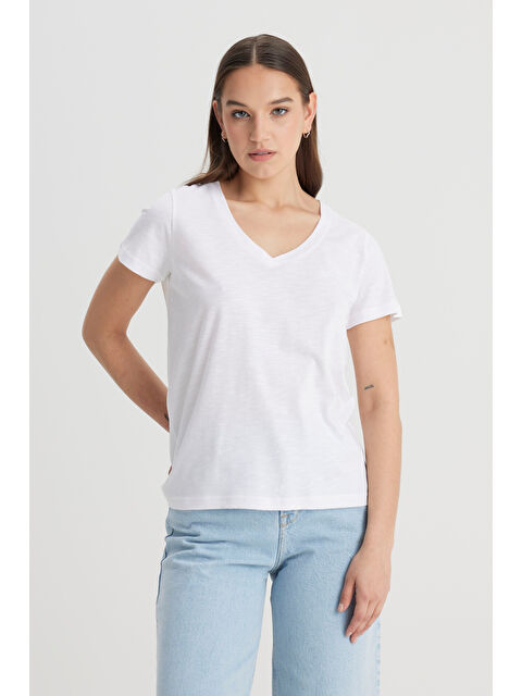 Lee Regular Fit Rahat Kesim V Yaka Tişört - S000470760-20063