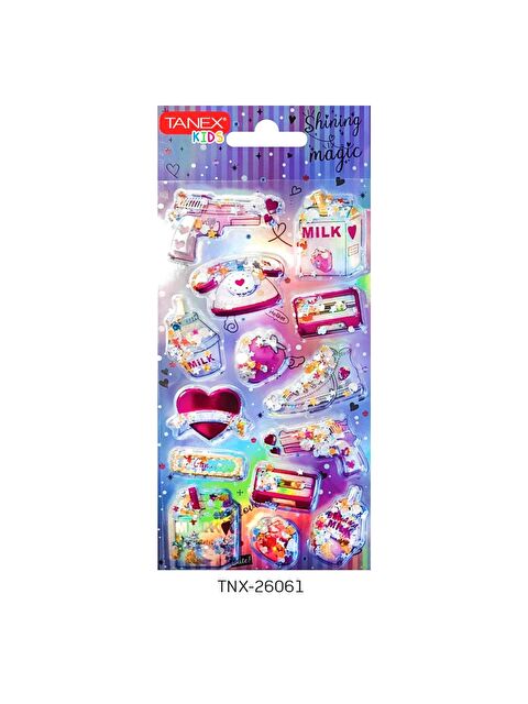 Tanex Kids Sticker Pullu Simli Shining Magic Serisi 14 Parça (26061) - S000361189-23173