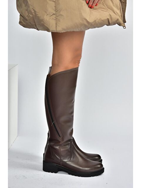 Fox Shoes Kahverengi Kadın Çizme V654082203 - S000441867-19413