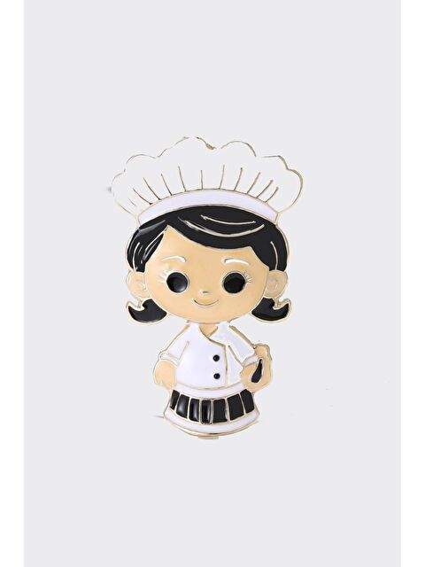 New Obsessions Kadın Şef Aşçı Broş Yaka İğnesi - S000494630-20076