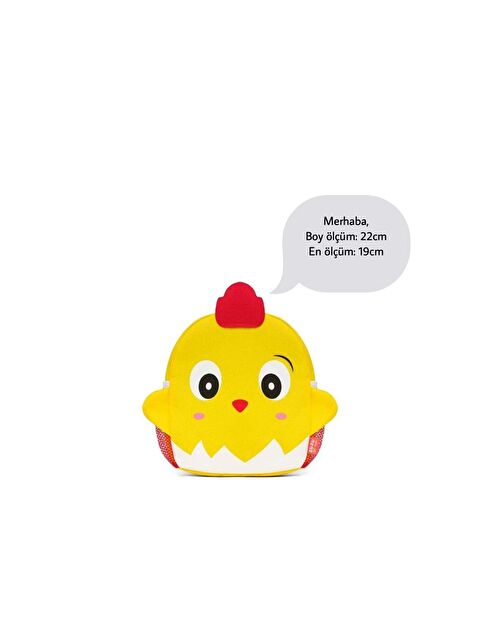 Magu Çocuk Civciv Desenli Okul Kreş Sırt Çantası (1-5 Yaş) - S000422356-23173