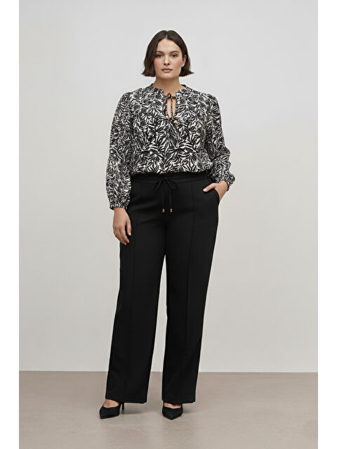 Mylinemoda Desenli Bol Kesim Bluz - S000510831-19928