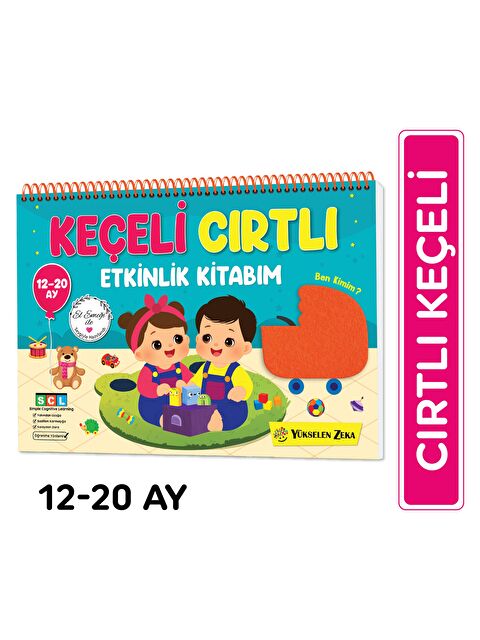 Yükselen Zeka İlk Cırt Cırtlı - Keçeli Etkinlik Kitabım (12-20 Ay) - S000335926-10231
