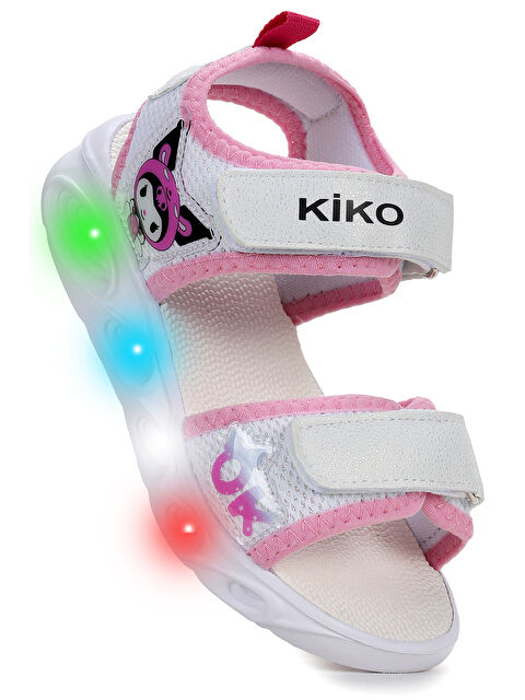 Kiko Kids Kuruza Günlük Işıklı Cırtlı Kız Çocuk Sandalet Ayakkabı - S000393312-37242