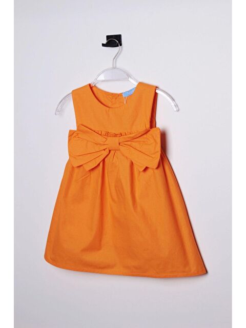 Magu Kız Çocuk Turuncu Poplin Elbise - S000491887-20013