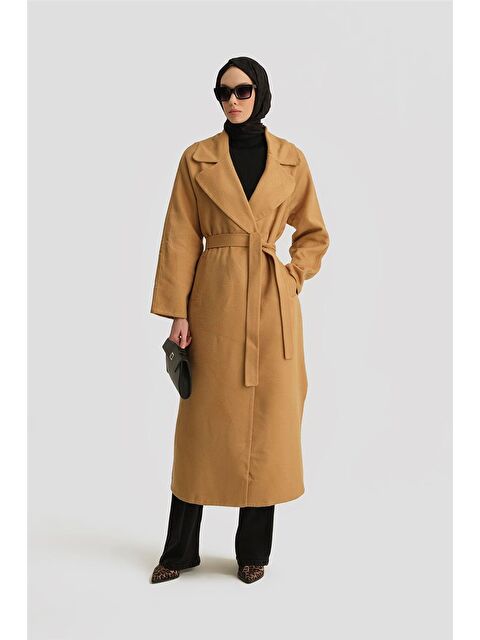 ARMİNE Handmade Manto 24K8110 Camel - S000355080-19413