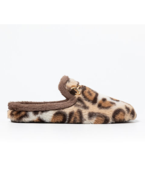 Macarena Kadın Ev Terliği ANAI146-MK LEOPARDO Camel