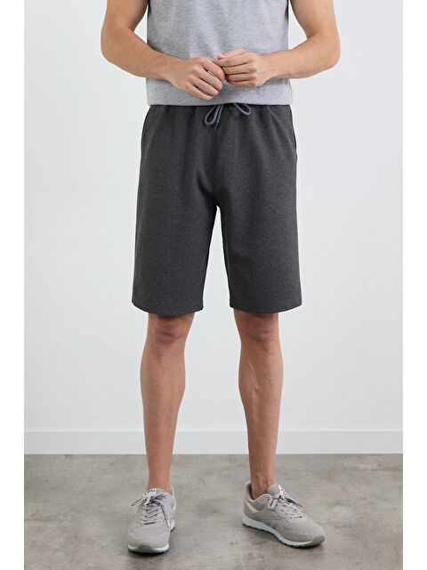 Fullamoda Basic Beli Bağlamalı Cepli %100 Pamuk Şort - S000408050-29666