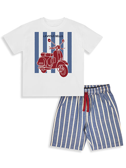 Denokids Lavita  Erkek Çocuk T-shirt Şort Takım - S000508998-21164
