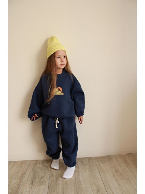 Oh La La Koala For Little Ones İndigo Dağ Nakışlı Çocuk Alt Üst Takım - S000487865-23093