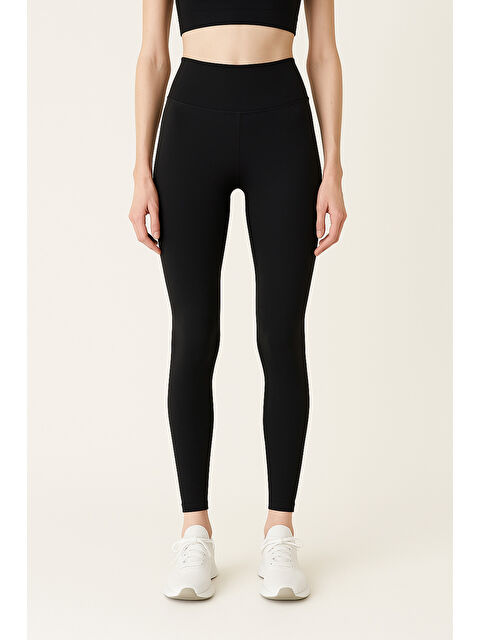 Hnx Kadın Yüksek Bel Toparlayıcı Tam Boy Spor Tayt - S000397870-19351