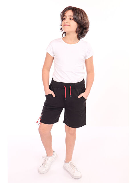 Toontoykids Erkek Çocuk Paça Kısmı Armalı Şort - S000417465-19351