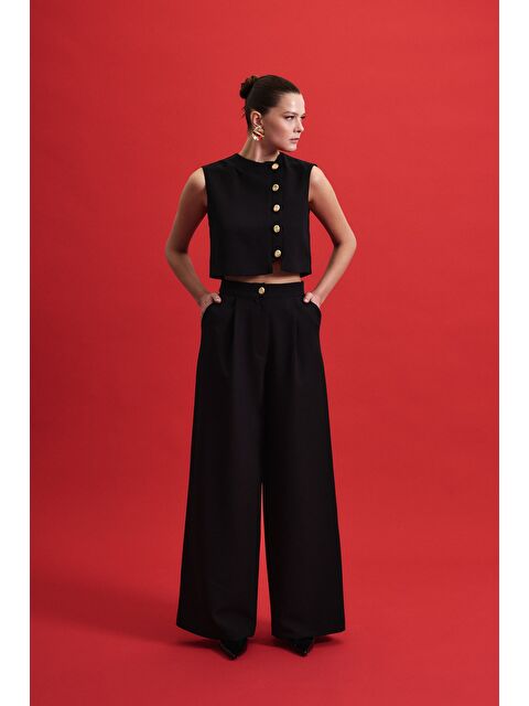 SATEEN Lucy Pantolon - Siyah - S000505906-19351