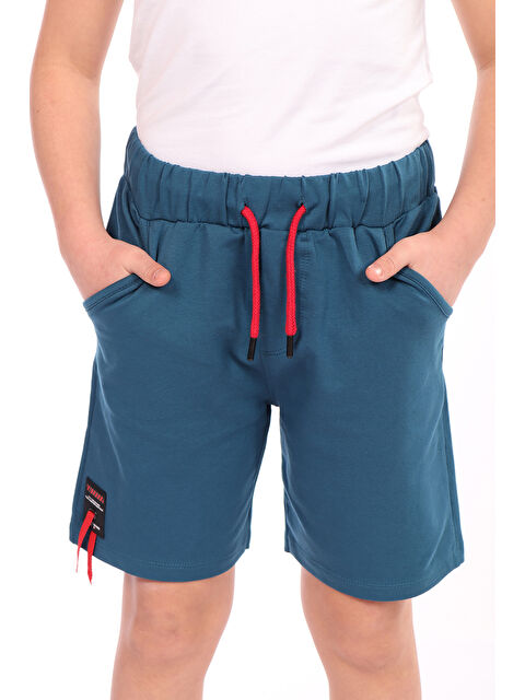 Toontoykids Erkek Çocuk Paça Kısmı Armalı Şort - S000417465-37399