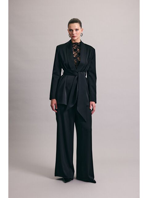 SATEEN Saten Pantolon - Siyah - S000506909-19351