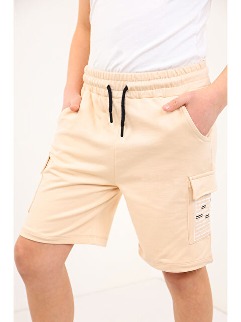 Toontoykids Erkek Çocuk Cepleri Yazı Baskılı Şort - S000417466-19928